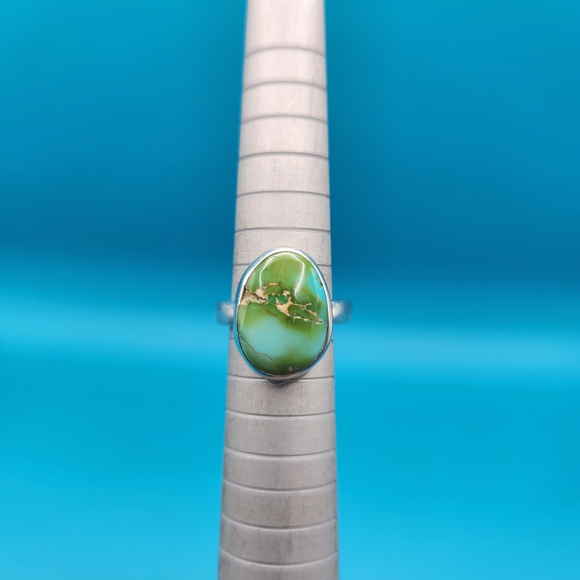 Sonoran Gold Turquoise Sterling Silver Ring - Picture 4 of 7